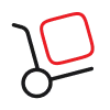 End-to-end AV equipment logistics and project delivery icon