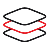 Audio visual system integration and layered setup icon