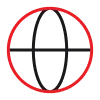 Regional project support globe network icon